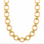 Ruby Oval Chain Necklace - Gold