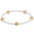 Admire Small Gold 3mm Pearl Bracelet - Gold