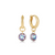 Reflection Charm Huggie Hoop Earrings - June