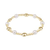 Honesty Sincerity Pearl 6mm Beaded Bracelet - Pearl/Gold