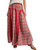 Red Plaid Mineral Washed Cotton Maxi Skirt