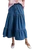 Mineral Washed Tiered Denim Maxi Skirt