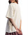Crochet Flower Appliqué Relaxed Knit Tee
