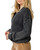 Cotton Washed Ribbed Zip-Up Sweater