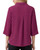 3/4 Sleeve Collared Split Neck Blouse