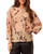 Tribal Printed Satin Button Front Blouse