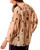 Tribal Printed Satin Button Front Blouse