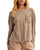 Washed Waffle Contrast Long Sleeve Pocket Top