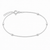 Sterling Silver Beaded Snake Chain Bracelet