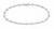 Sterling Silver Open Cross Link Bracelet