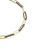 Courtney Black Enamel Paperclip Link Chain Necklace in Gold