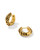 Tiger Striped Mikki Huggie Earrings in Gold