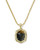 Tiger Striped Daphne Long Pendant Necklace in Gold