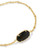 Tiger Striped Elaina Delicate Chain Bracelet in Gold