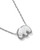 Mother of Pearl Elephant Pendant Necklace in Silver