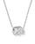 Mother of Pearl Elephant Pendant Necklace in Silver