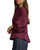 Pleated Waist Balloon Sleeve Top