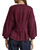 Pleated Waist Balloon Sleeve Top