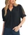 Black Leopard Stripe Sleeve Top