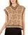 Brown Horse Bit Bow Print V-Neck Sweater Vest