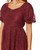 Floral Lace Puff Sleeve Midi Dress