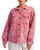 Vintage Wash Paisley Print Button Front Shacket
