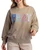 Pray Patchwork Letter Crewneck Sweatshirt