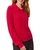 Self-Button Placket Cotton Polo Sweater