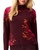 Tribal Floral Mock Neck Sweater