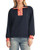 Contrast Check Quarter-Zip Scuba Pullover