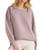 Scuba Knit Oversized Crew Neck Pullover with Pockets