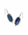 Dani Stepped Frame Drop Earrings in Silver