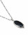 Dani Stepped Frame Long Pendant in Silver