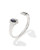 Elton Stepped Frame Cuff Bracelet in Silver