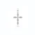 Sterling Silver CZ Bubble Cross Pendant
