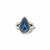 Twinkle Luxe Teardrop Ring in Blue