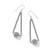Pebble Dot Bola French Wire Earrings in Silver