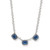 Twinkle Luxe Trio Blue Necklace in Blue