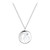 Sterling Silver Baby Footprints CZ Necklace