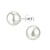 Sterling Silver 8mm Pearl Stud Earrings