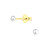 14K Gold Plated Sterling Silver 3mm Pearl Stud Earrings