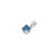 Sapphire Princess Cut Birthstone Pendant Sapphire Princess Cut Birthstone Pendant
