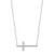 Sizeways CZ Cross Necklace