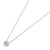 Clear CZ Bezel Necklace  Clear CZ Bezel Necklace