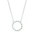 Open Circle Wreath Necklace - White Opal