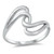 Double Swirl Wave Ring