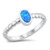 Blue Opal Beaded Band Ring