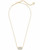 Elisa Gold Pendant Necklace in Silver Filigree