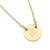 Stamped Initial Disk Necklace