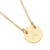 Stamped Initial Disk Necklace